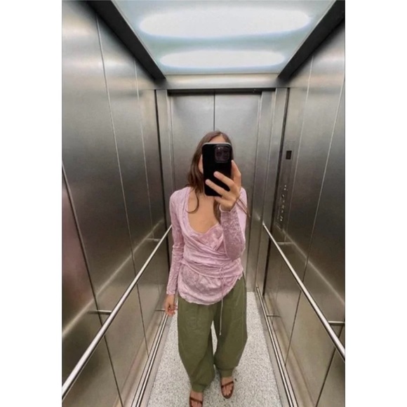 ZARA WRINKLE LOOK FINE KNIT TOP - Picture 12 of 14